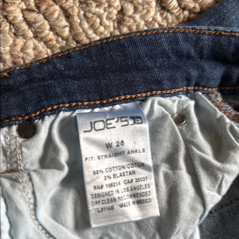 Straight Ankle Joe's Jeans Classic Blue Denim. Vintage Reserve - Picture 4 of 8